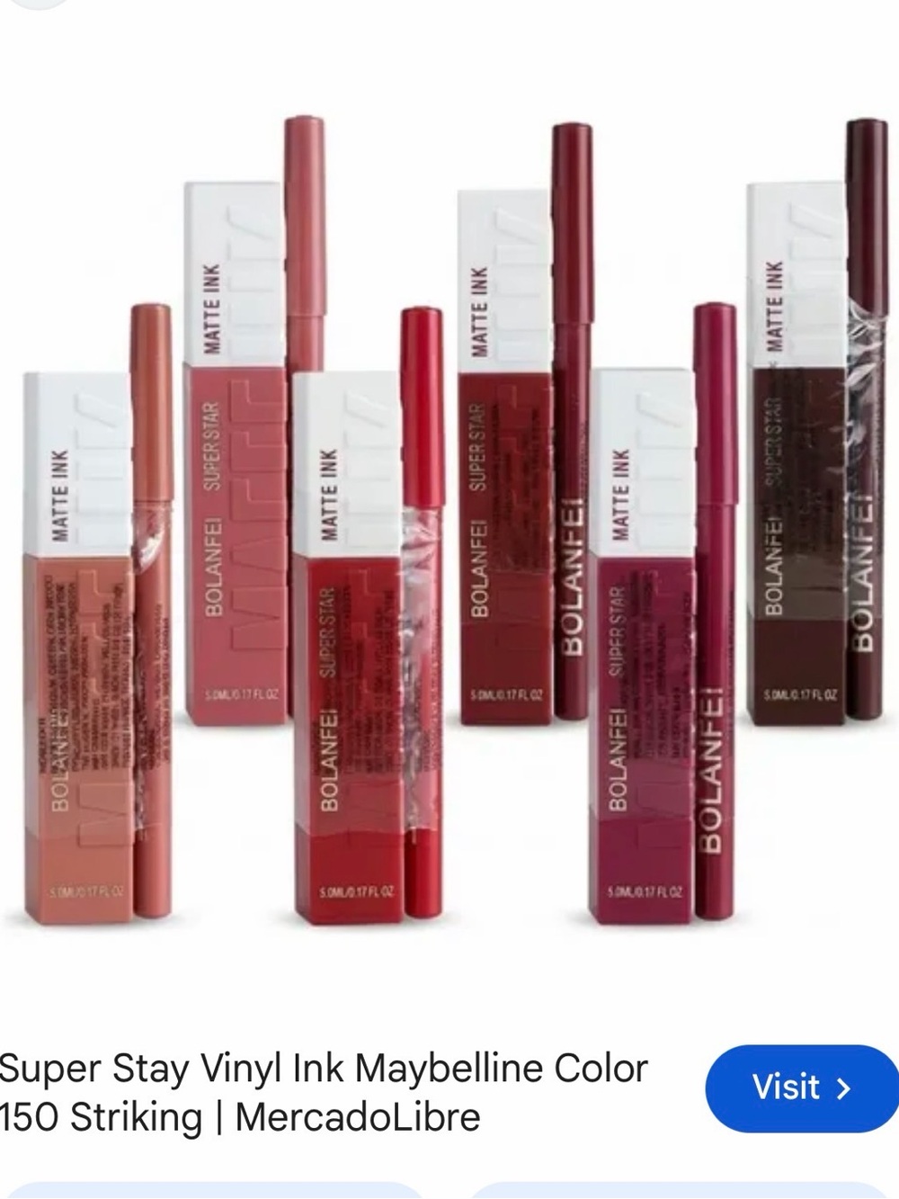 6-Piece Super Stay Vinyl Ink Liquid Lipstick Bundle – New & Unused